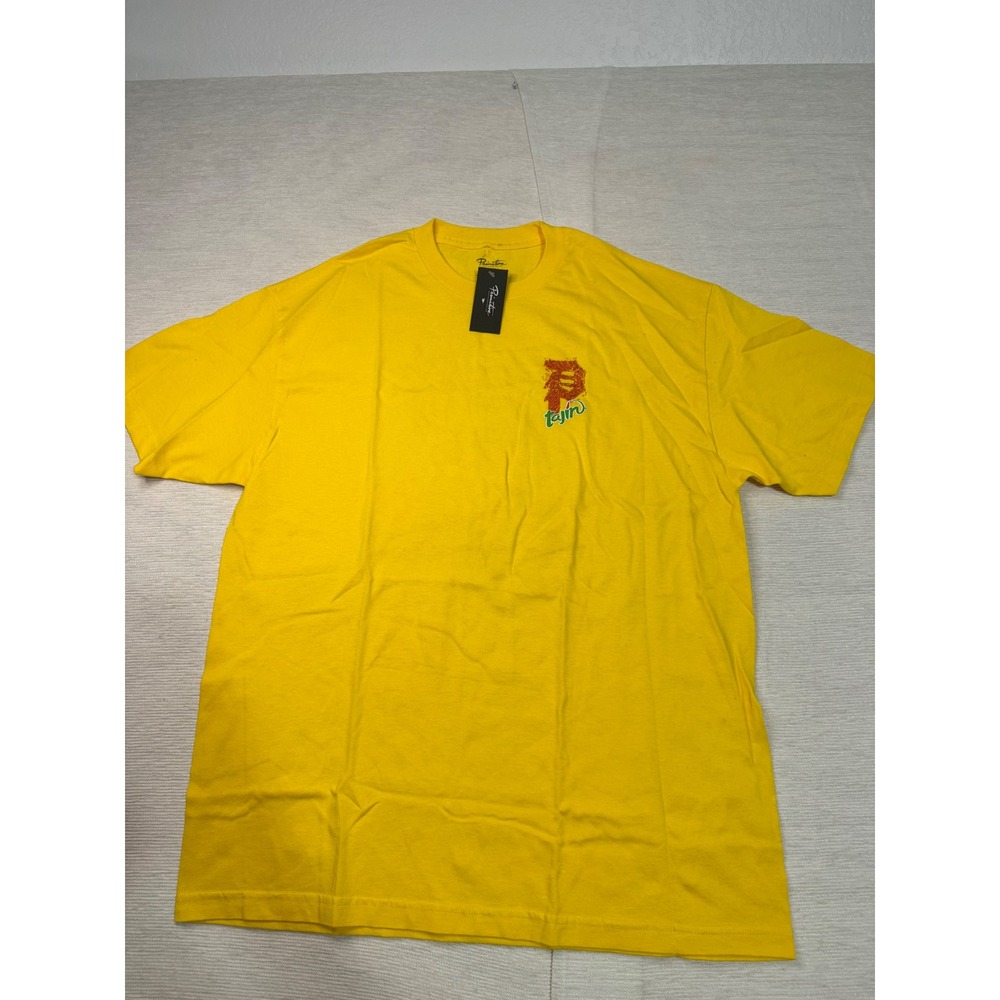 Primitive Skateboarding x Tajin T-Shirt Mens XL Yellow Short Sleeve Graphic Tee
